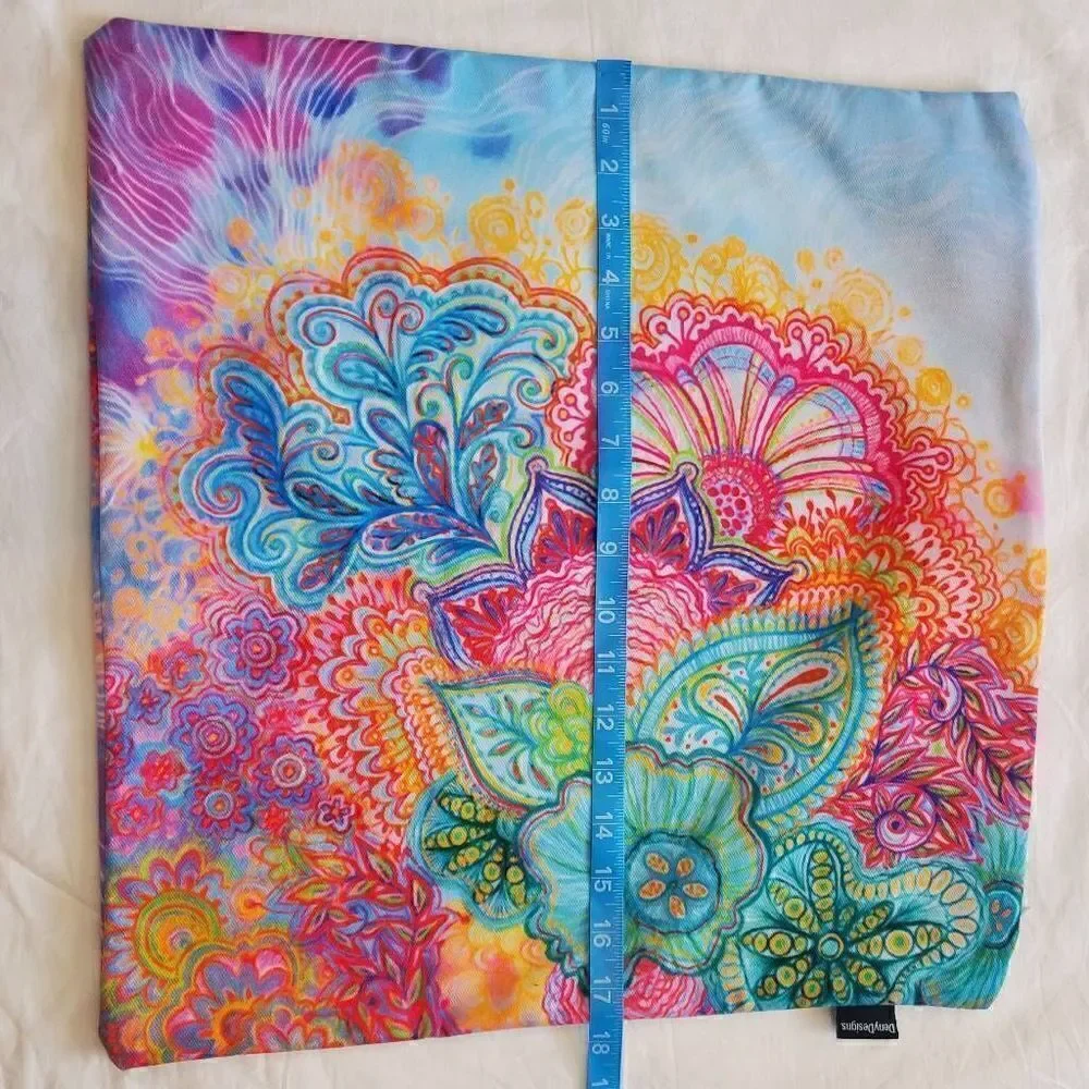 Deny Designs Stephanie Corfee Flourish Allover Two Patio Pillowcases EUC